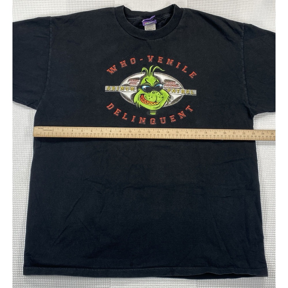 Vintage How The Grinch Stole Christmas Who-Venile Delinquent T-Shirt Size XL - Picture 4 of 6